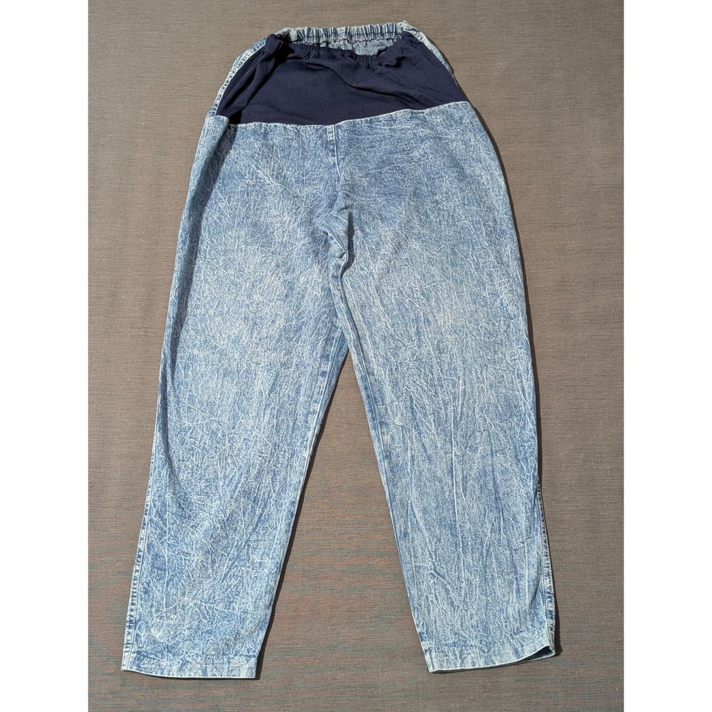 Vintage 90's Special Addition Maternity Acid Wash Jeans Fully Belly Size 16